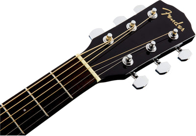 Fender CD-60SCE Solid Top Dreadnought Acoustic-Electric Guitar - Black w/ Gig Bag