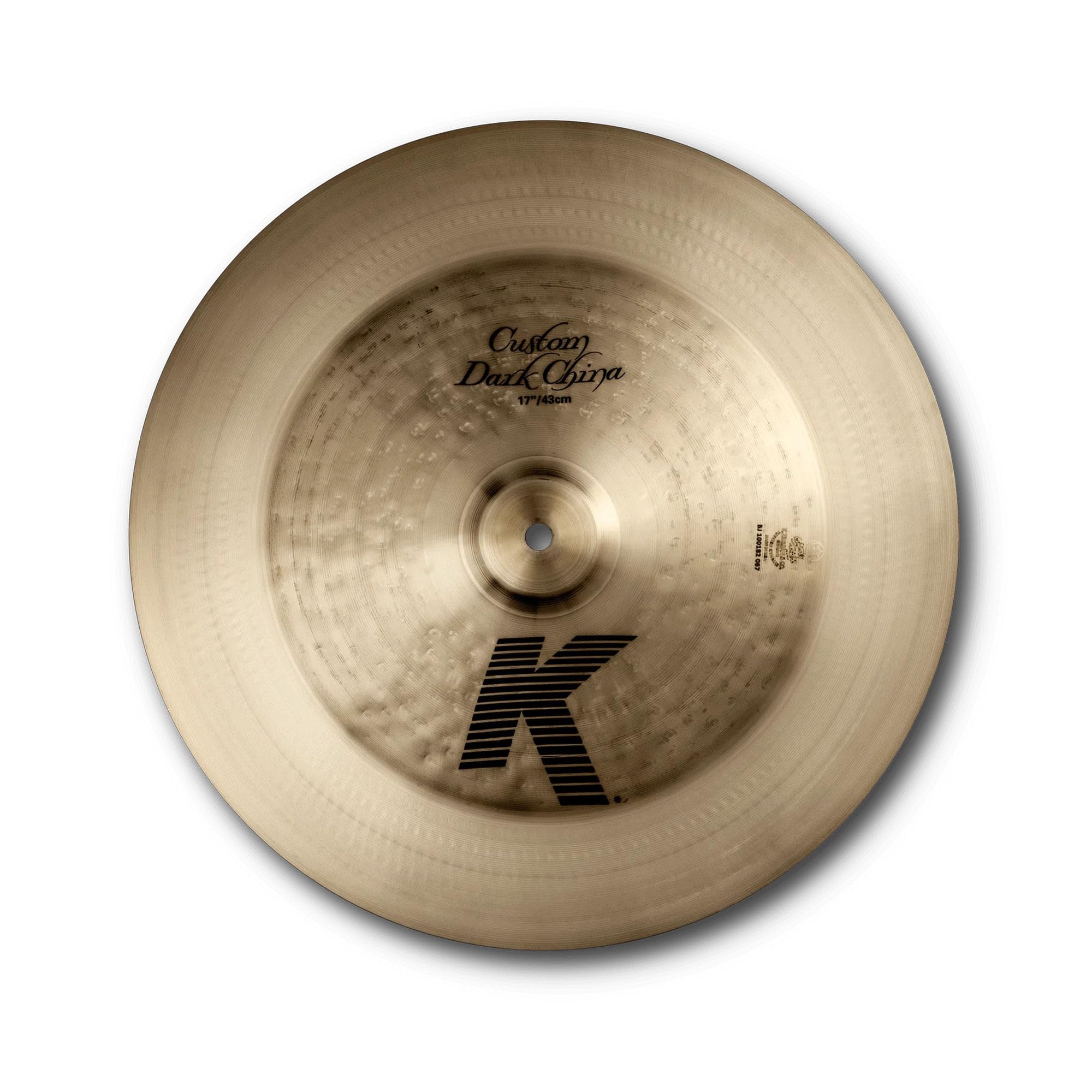 Zildjian K0970 17" K Custom Dark China Cymbal w/ Drumstick Bag