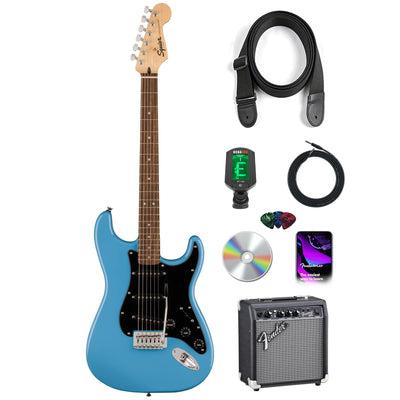 Fender Squier Sonic Stratocaster - California Blue w/ Frontman 10G Amplifier