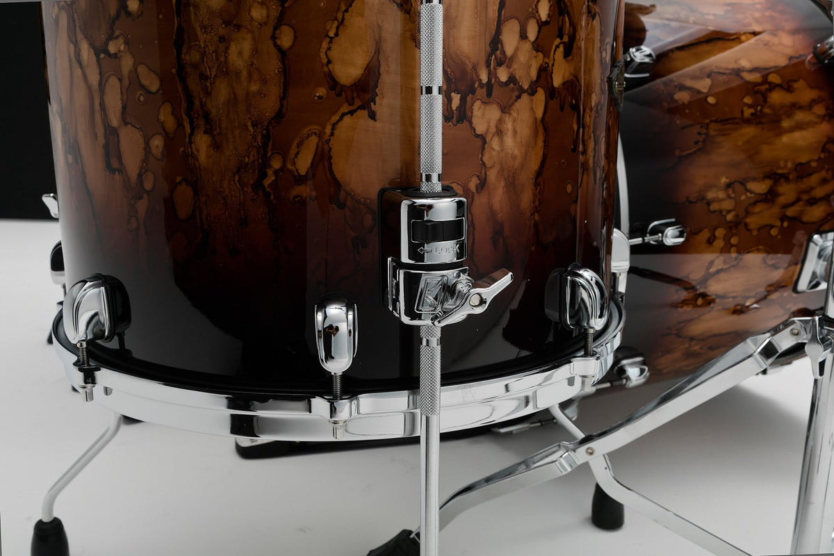 Tama WBS52LS Starclassic Walnut/Birch 5-Piece Drum Kit - Molten Brown Burst w/ Drum Throne