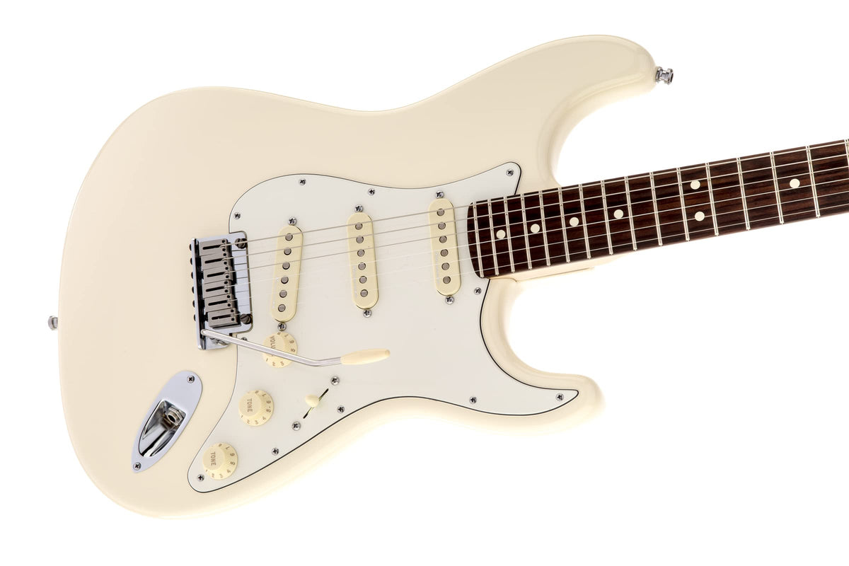 Fender Jeff Beck Stratocaster - Olympic White w/ Tweed Hard Case