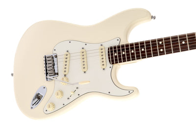 Fender Jeff Beck Stratocaster - Olympic White w/ Tweed Hard Case