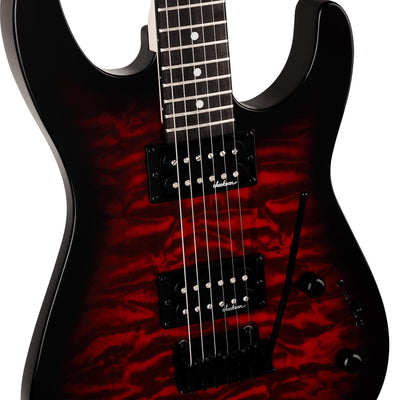 Jackson JS Series Dinky JS11Q Electric Guitar - Transparent Red