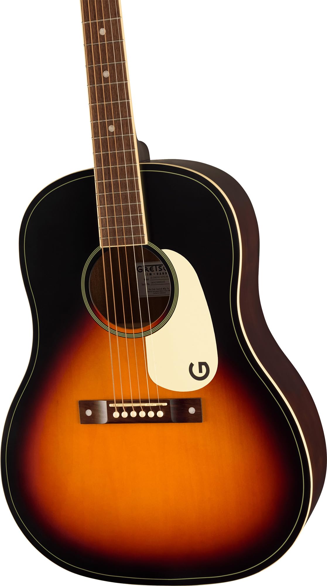 Gretsch Jim Dandy Dreadnought Acoustic Guitar - Rex Burst w/ Strap