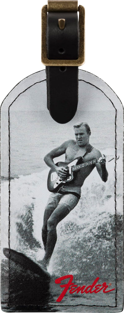Fender Vintage Surfer Ad Luggage Tag w/ Picks