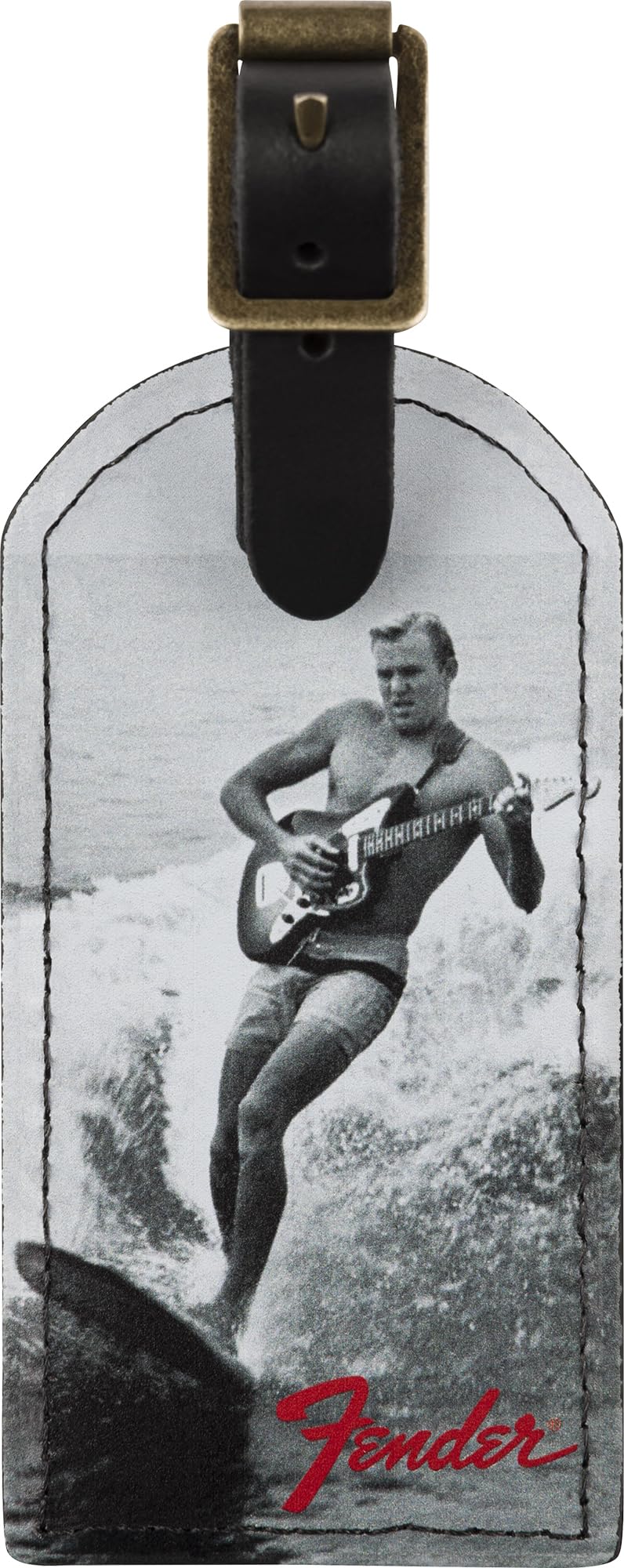Fender Vintage Surfer Ad Luggage Tag w/ Picks