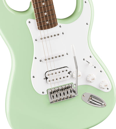Fender Squier Sonic Stratocaster HSS - Surf Green w/ Mustang Micro Headphone Amplifier