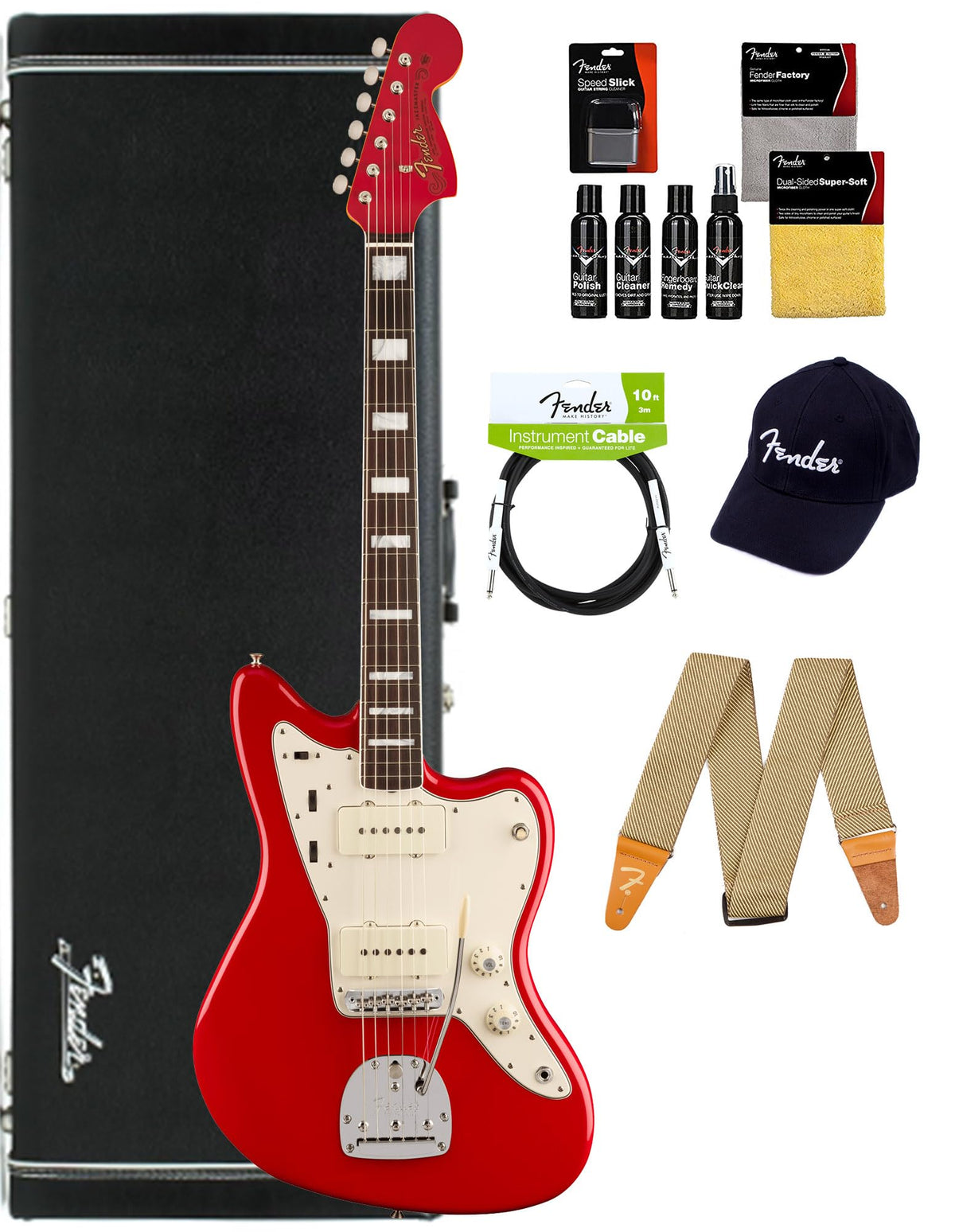 Fender American Vintage II 1966 Jazzmaster - Dakota Red w/ Cleaning Kit