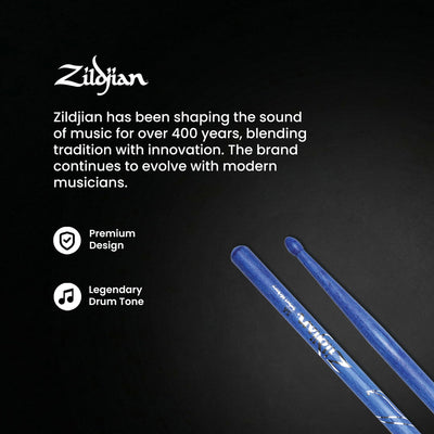 Zildjian 5A Blue Drumsticks - 12 Pack