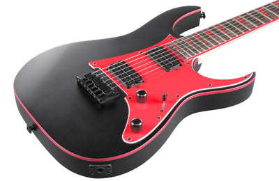Ibanez GRG131DX RG Gio Electric Guitar - Black Flat w/ Amplifier