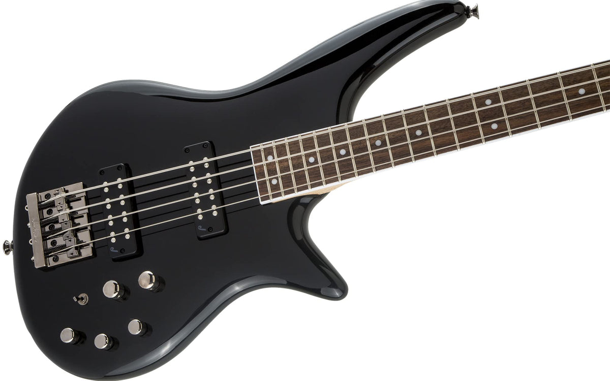 Jackson JS Series Spectra Bass JS3 Bass Guitar - Gloss Black w/ Instrument Cable