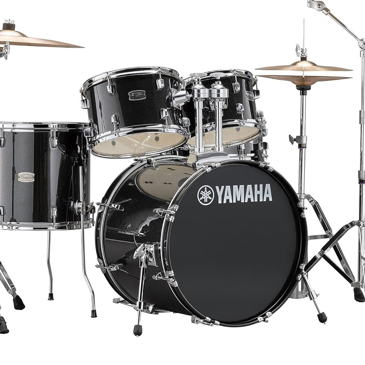 Yamaha Rydeen 5-Piece Shell Pack with 20-Inch Bass Drum - Black Glitter