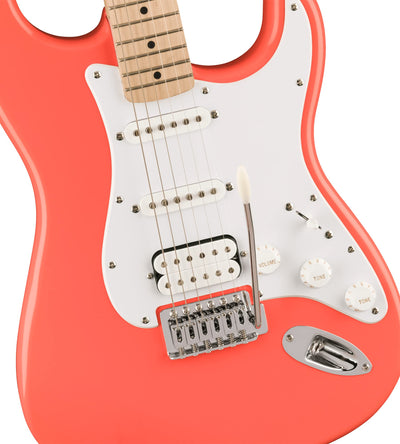 Fender Squier Sonic Stratocaster HSS - Tahititan Coral w/ Tuner