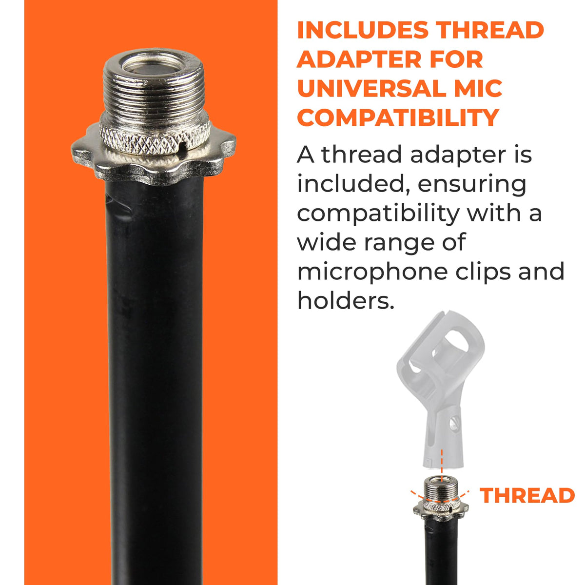 Gearlux Round Base Microphone Stand