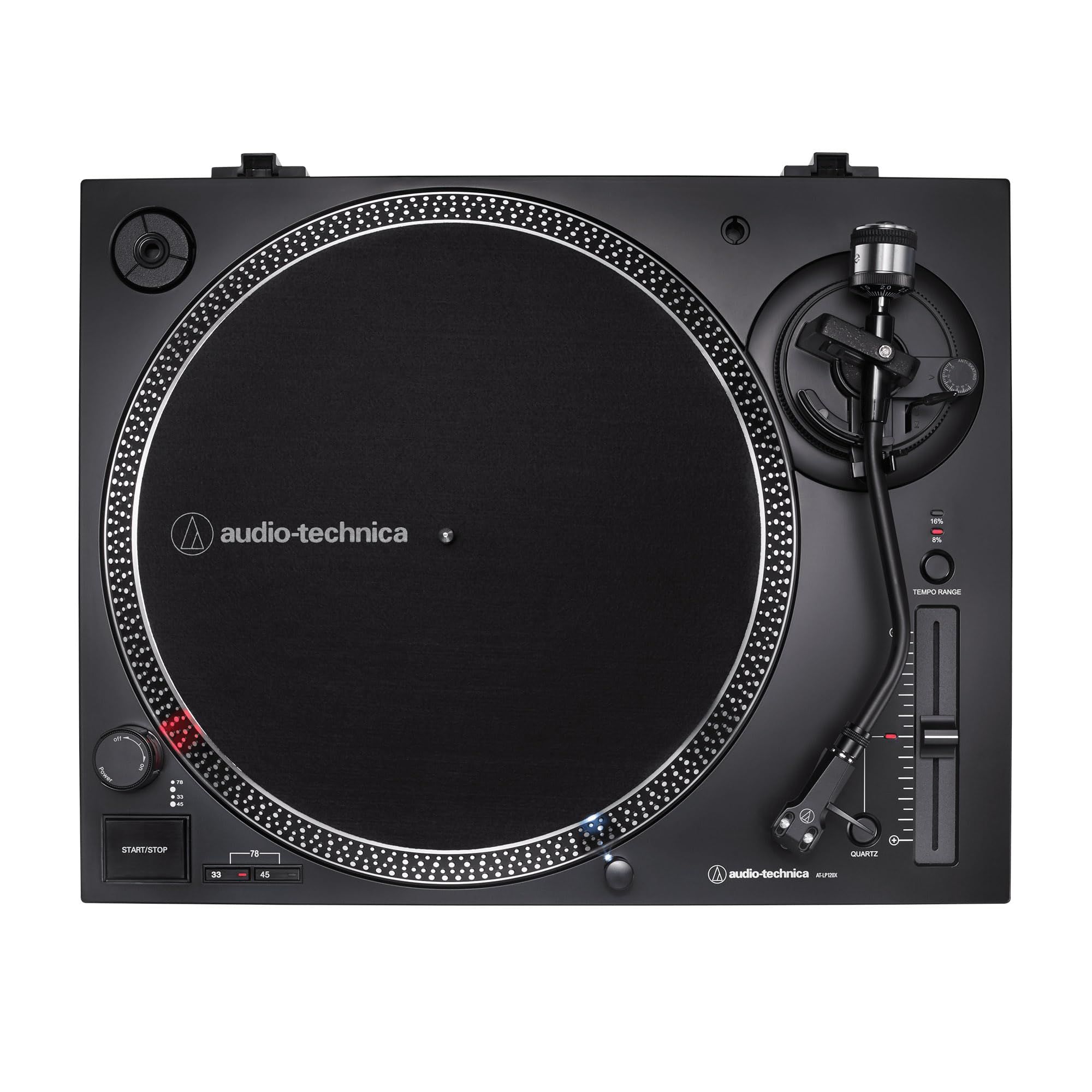 Audio-Technica AT-LP120XUSB Direct-Drive Turntable - Black w/ Headphones