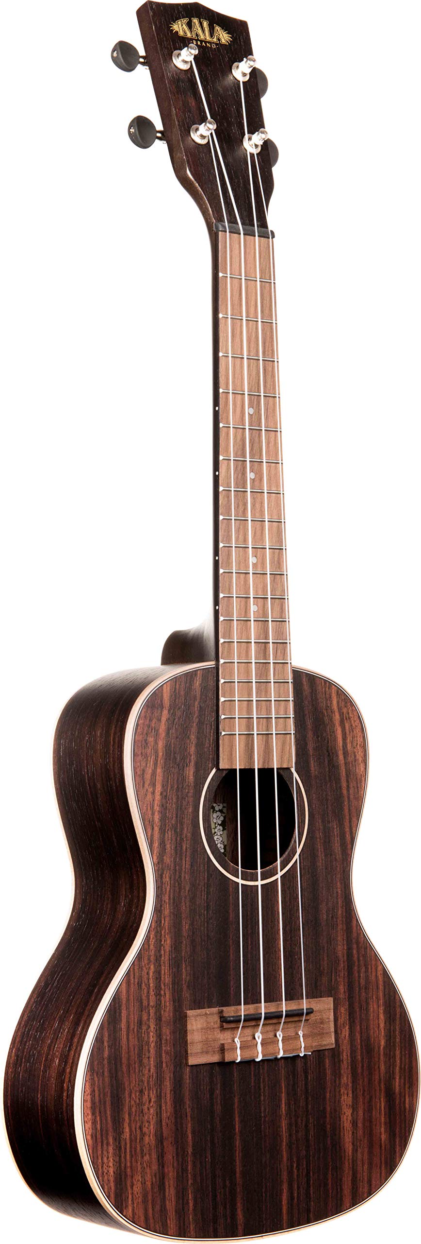 Kala KA-EBY-C Striped Ebony Concert Ukulele w/ Gig Bag