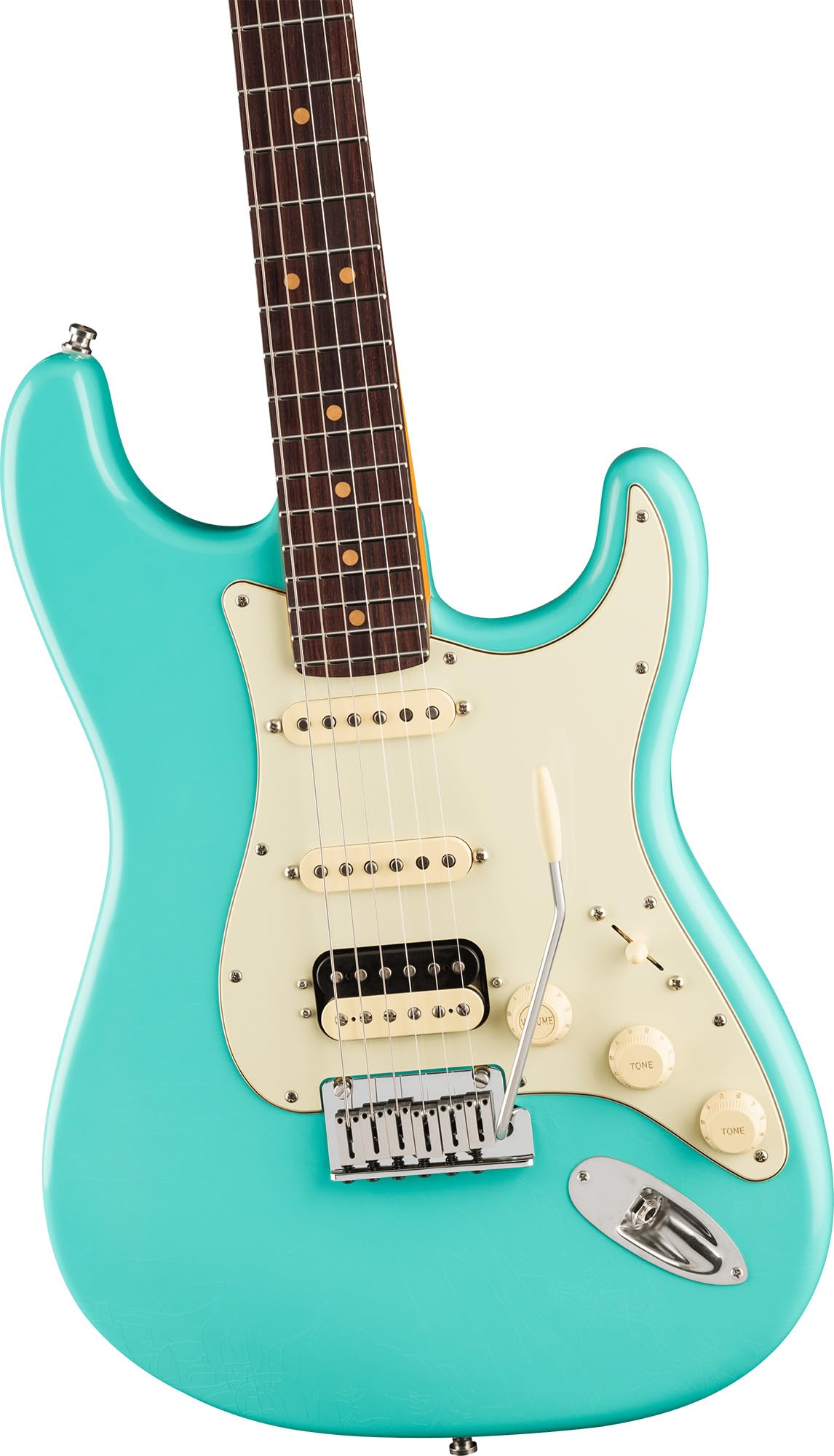 Fender American Ultra Luxe Vintage '60s Stratocaster HSS - Sea Foam Green w/ Guitar Cleaning Kit