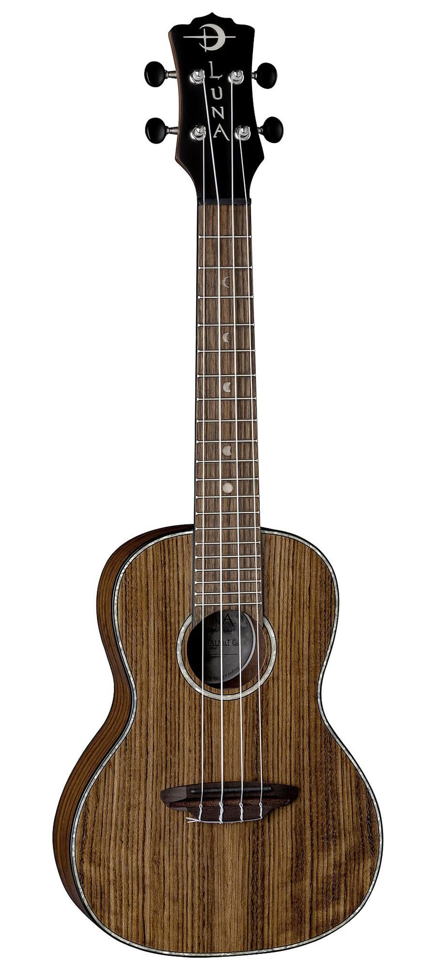 Luna Walnut Concert Ukulele w/ Hard Case