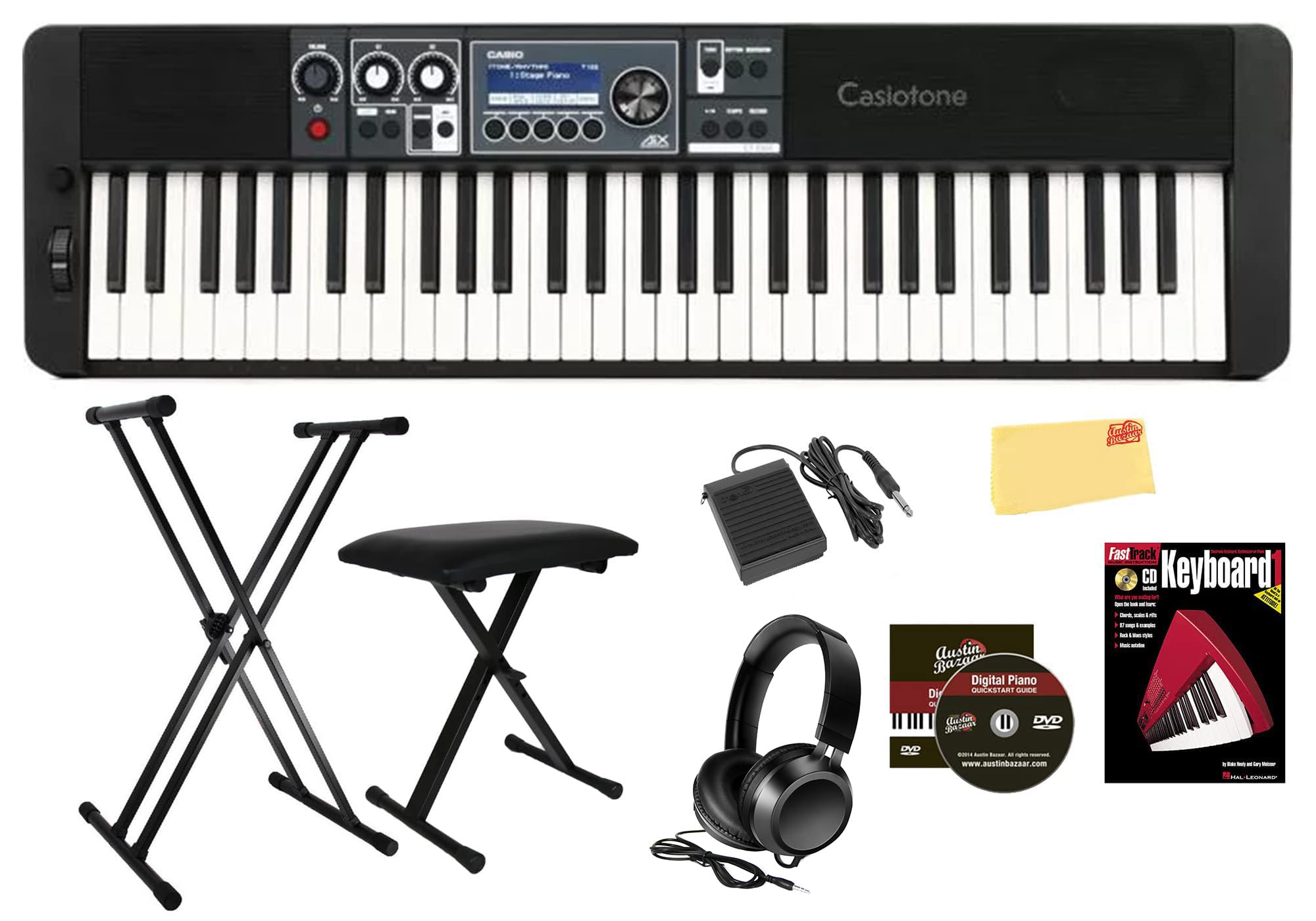 Casio CT-S500 Casiotone 61-Key Portable Keyboard w/ Adjustable Bench
