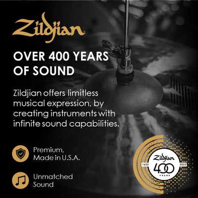 Zildjian K2018 20" K Symphonic Light Cymbals, Brilliant - Pair w/ Drumstick Bag