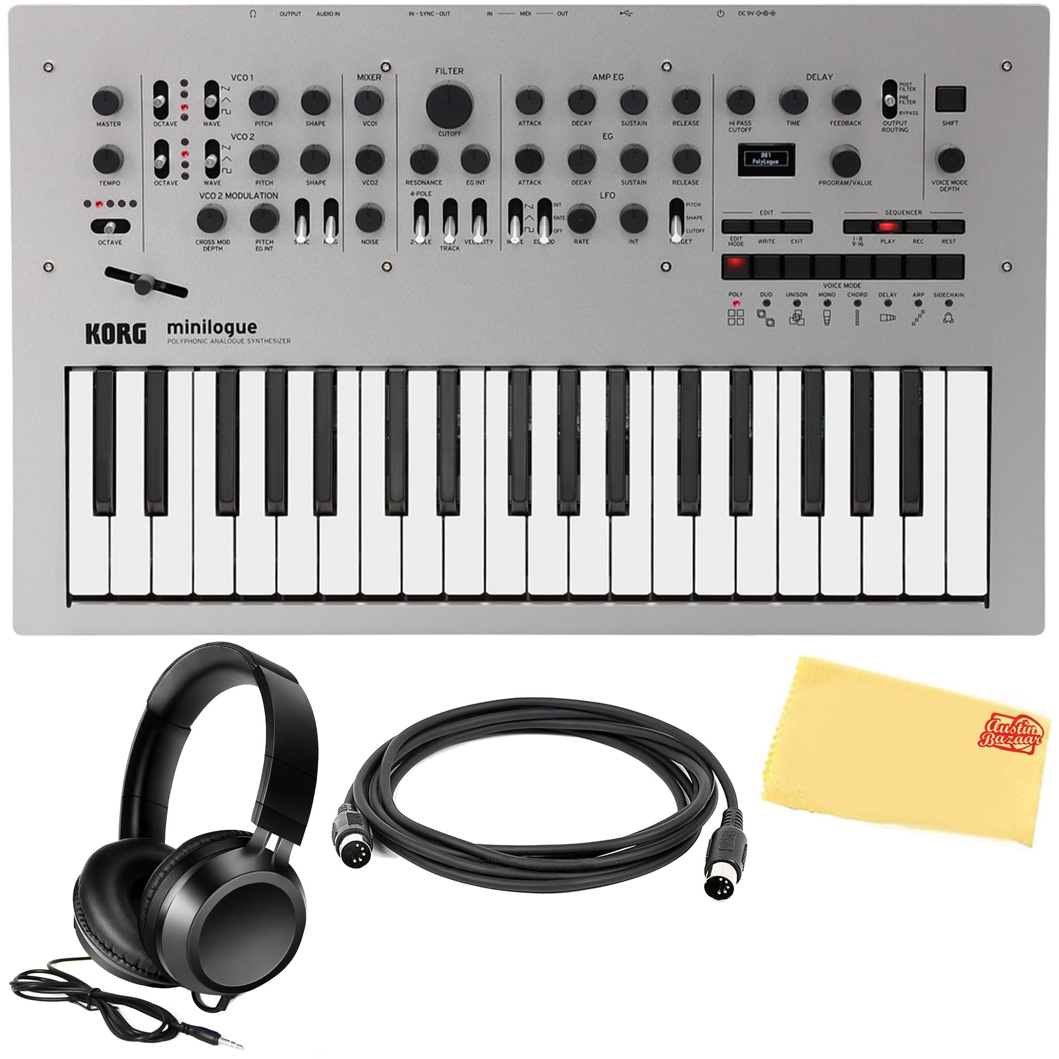 Korg Minilogue Polyphonic Analog Synthesizer w/ MIDI Cable
