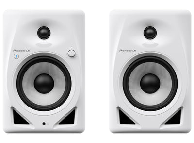 Pioneer DM-50D-BT 5-Inch Desktop Active Bluetooth Monitor Speaker - White w/ Laptop Stand