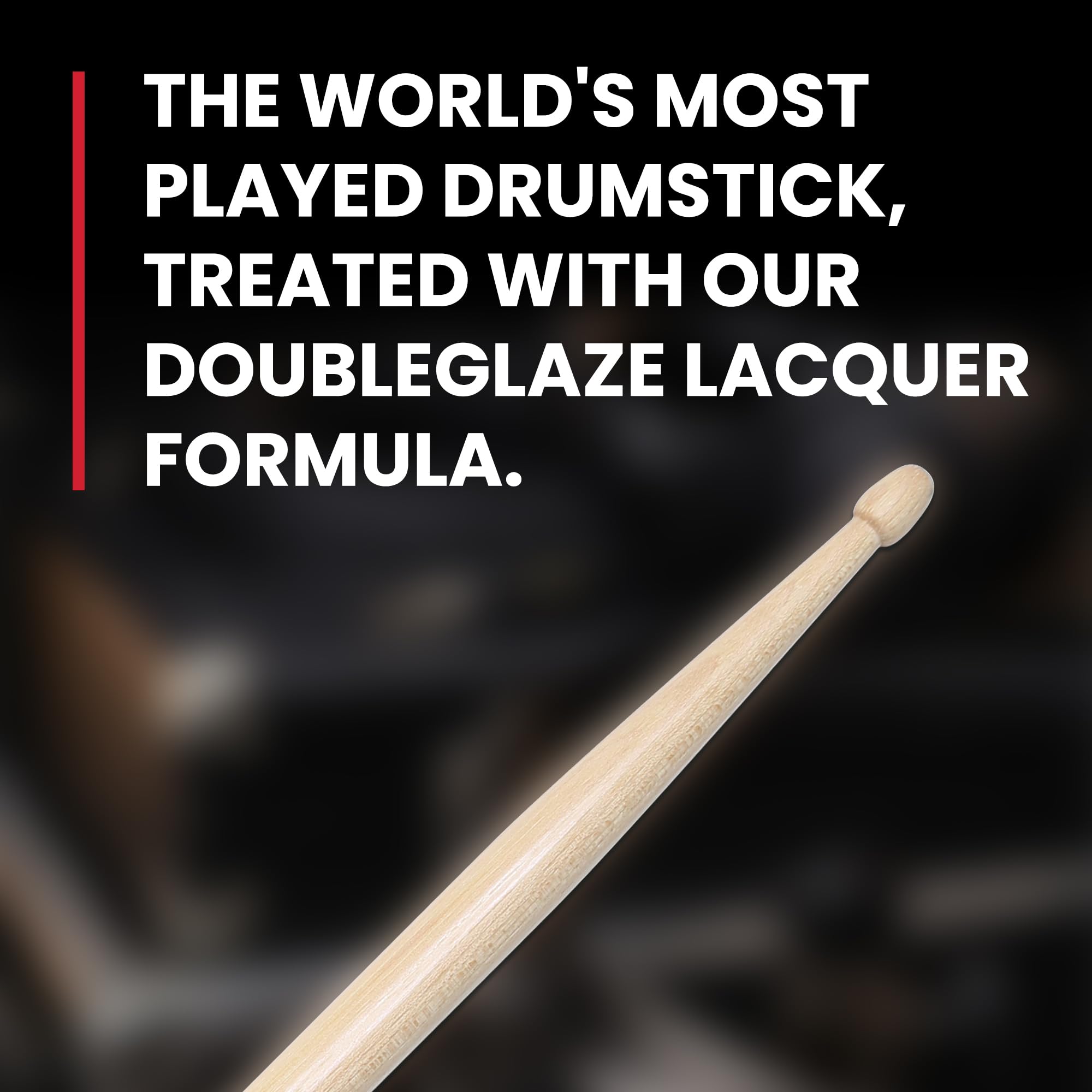 Vic Firth American Classic 5A DoubleGlaze Drumsticks - Double Coat of Lacquer Finish
