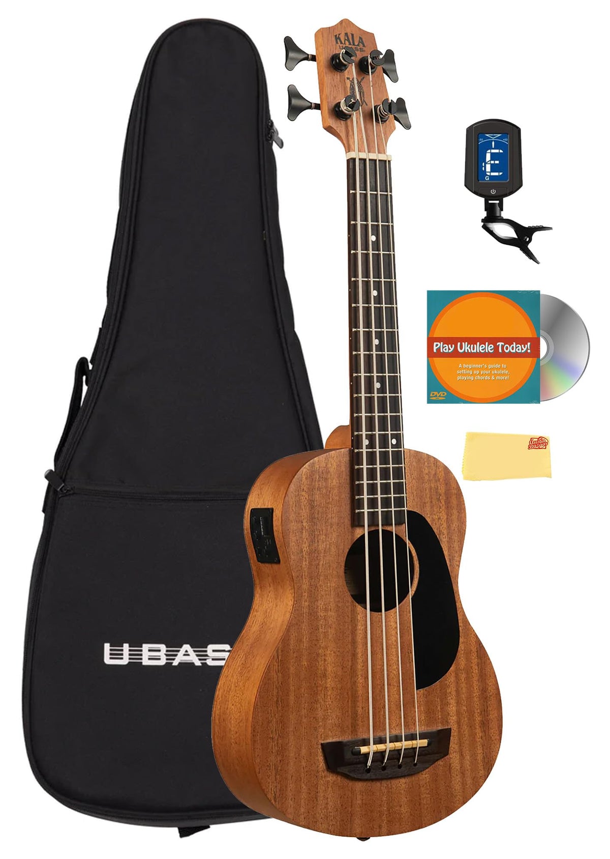 Kala UBASS-BAKITHI-FS Bakithi Kumalo Signature Fretted Acoustic-Electric U-Bass w/ Gig Bag