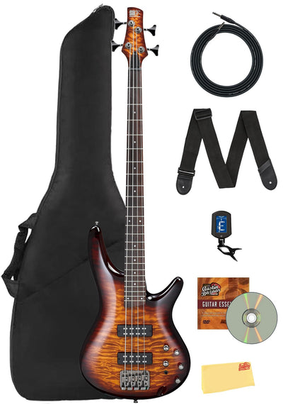 Ibanez SR400EQM SR Standard Electric Bass - Dragon Eye Burst w/ Gig Bag