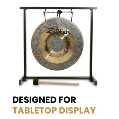Zildjian P0565 12" Traditional Gong and Table-Top Stand Set