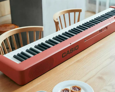 Casio CDP-S160 88-Key Compact Digital Piano - Red w/ CS-470P Stand