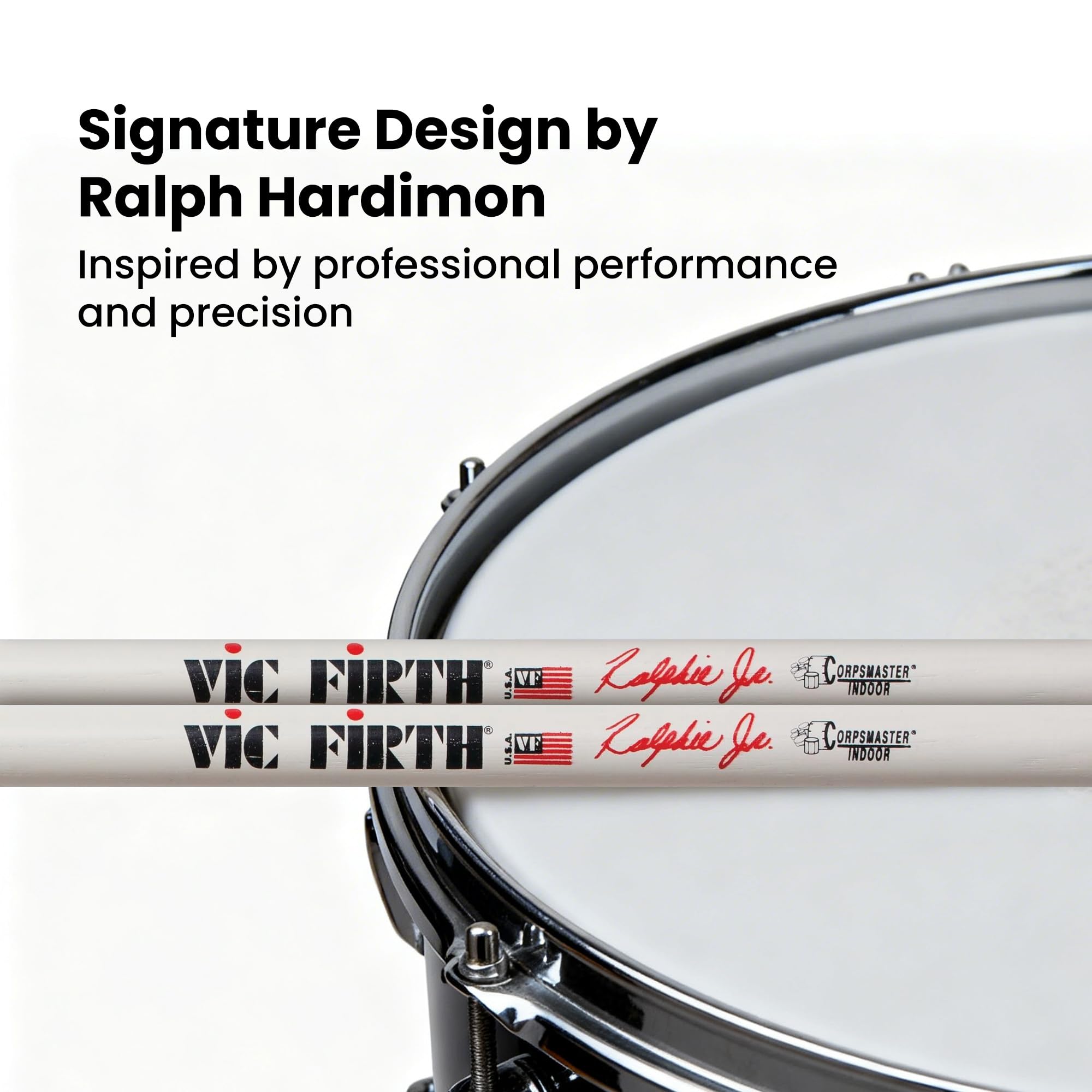 Vic Firth SRHJR Corpsmaster Signature Ralphie Jr. Drumsticks - 12 Pack