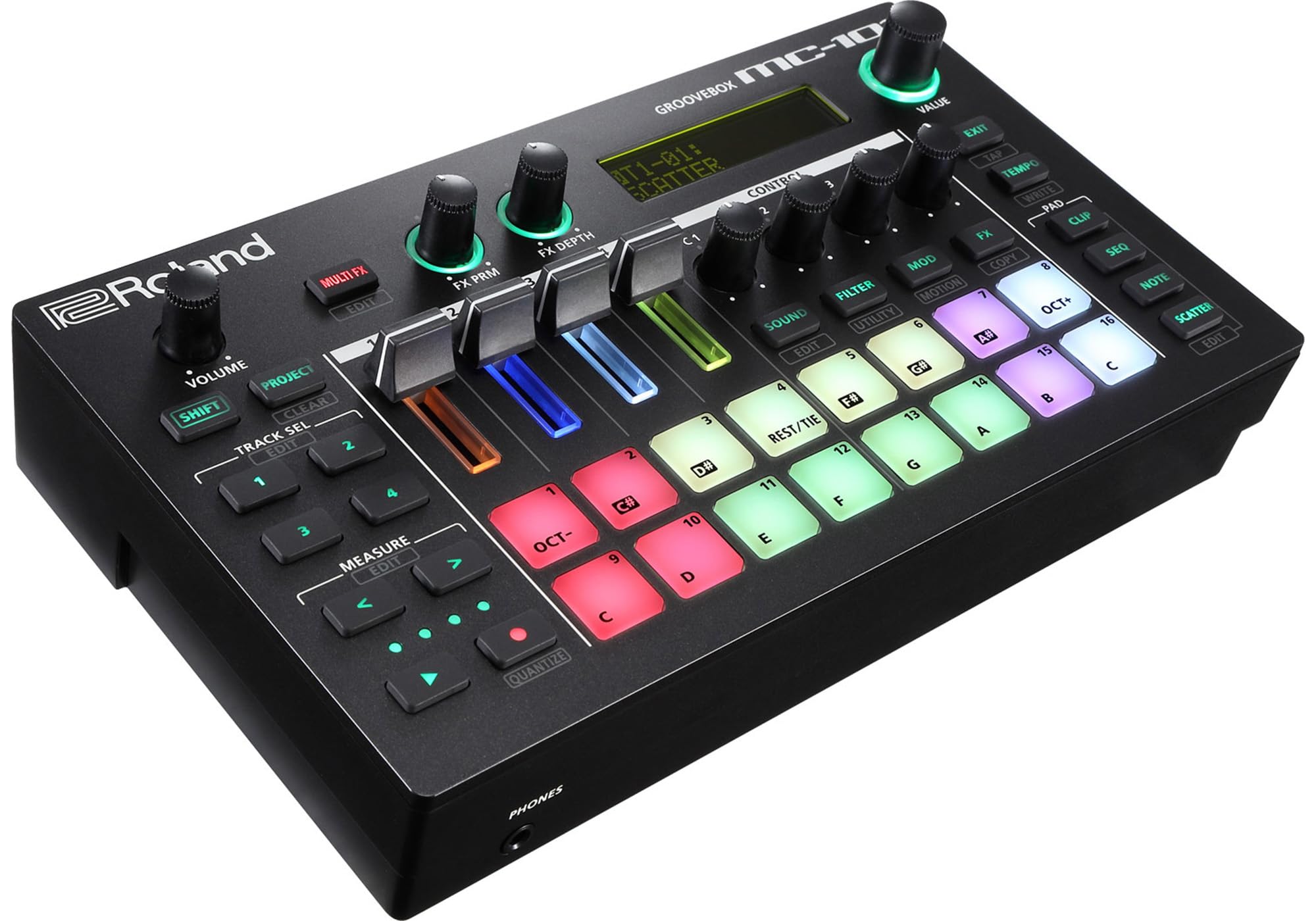 Roland MC-101 Groovebox w/ Cables