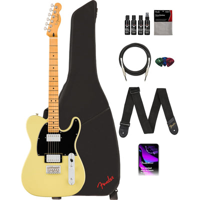 Fender Player II Telecaster HH - Hialeah Yellow w/ Cleaning Kit