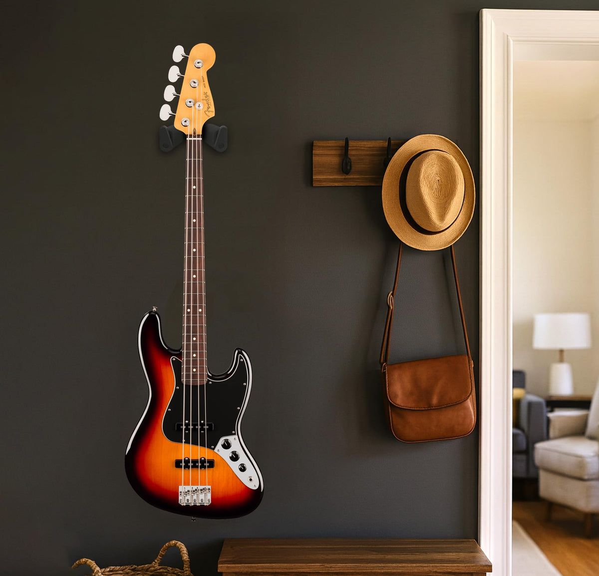 Fender American Professional Classic Jazz Bass - 3-Color Sunburst w/ Cleaning Kit