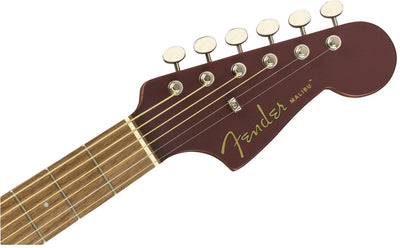 Fender Malibu Player Acoustic-Electric Guitar - Burgundy Satin w/ Gig Bag