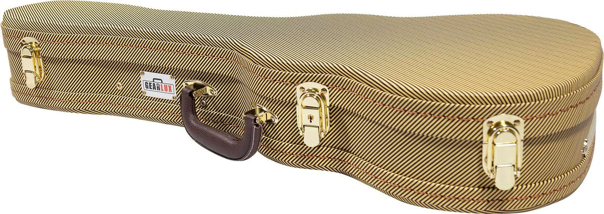 Gearlux UC107-S Soprano Ukulele Wooden Tweed Case