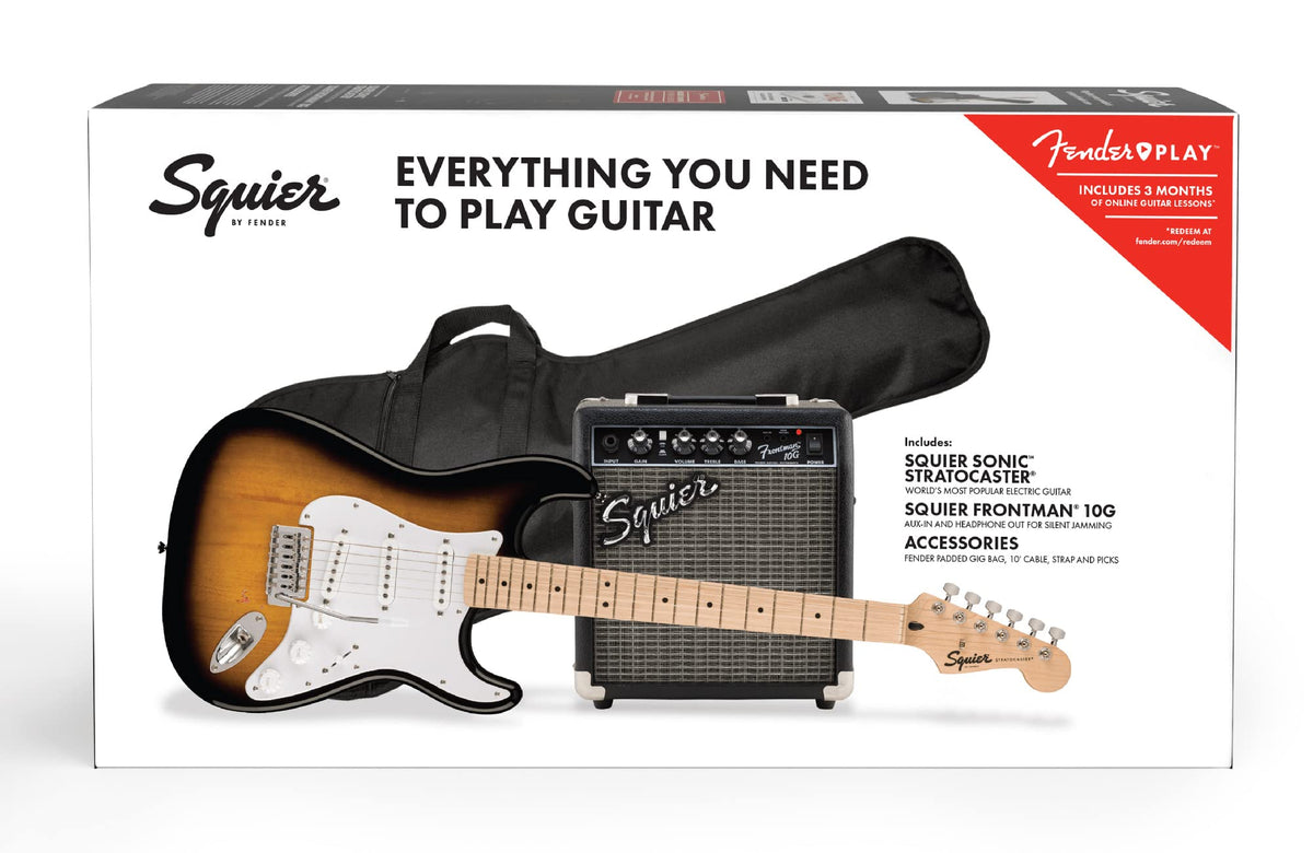 Fender Squier Sonic Stratocaster Pack - 2-Color Sunburst