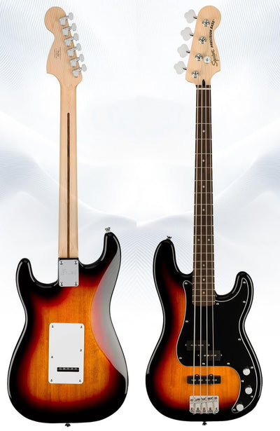 Fender Squier Affinity Precision Bass PJ - 3-Color Sunburst w/ Rumble 15 Amplifier