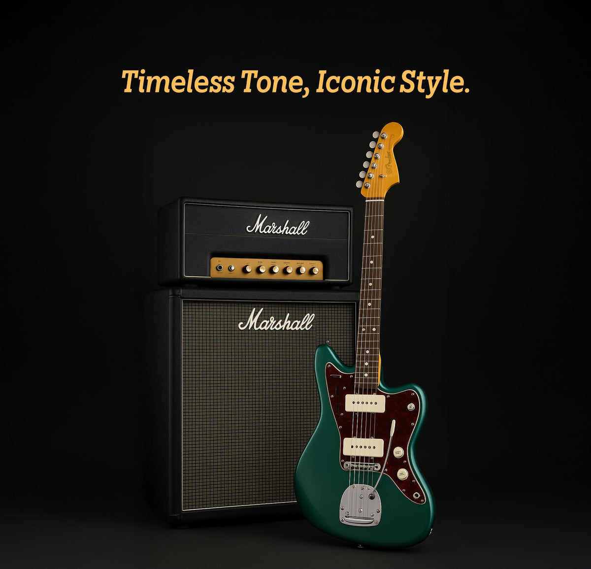 Fender American Professional Classic Jazzmaster - Faded Sherwood Green Metallic w/ Cleaning Kit