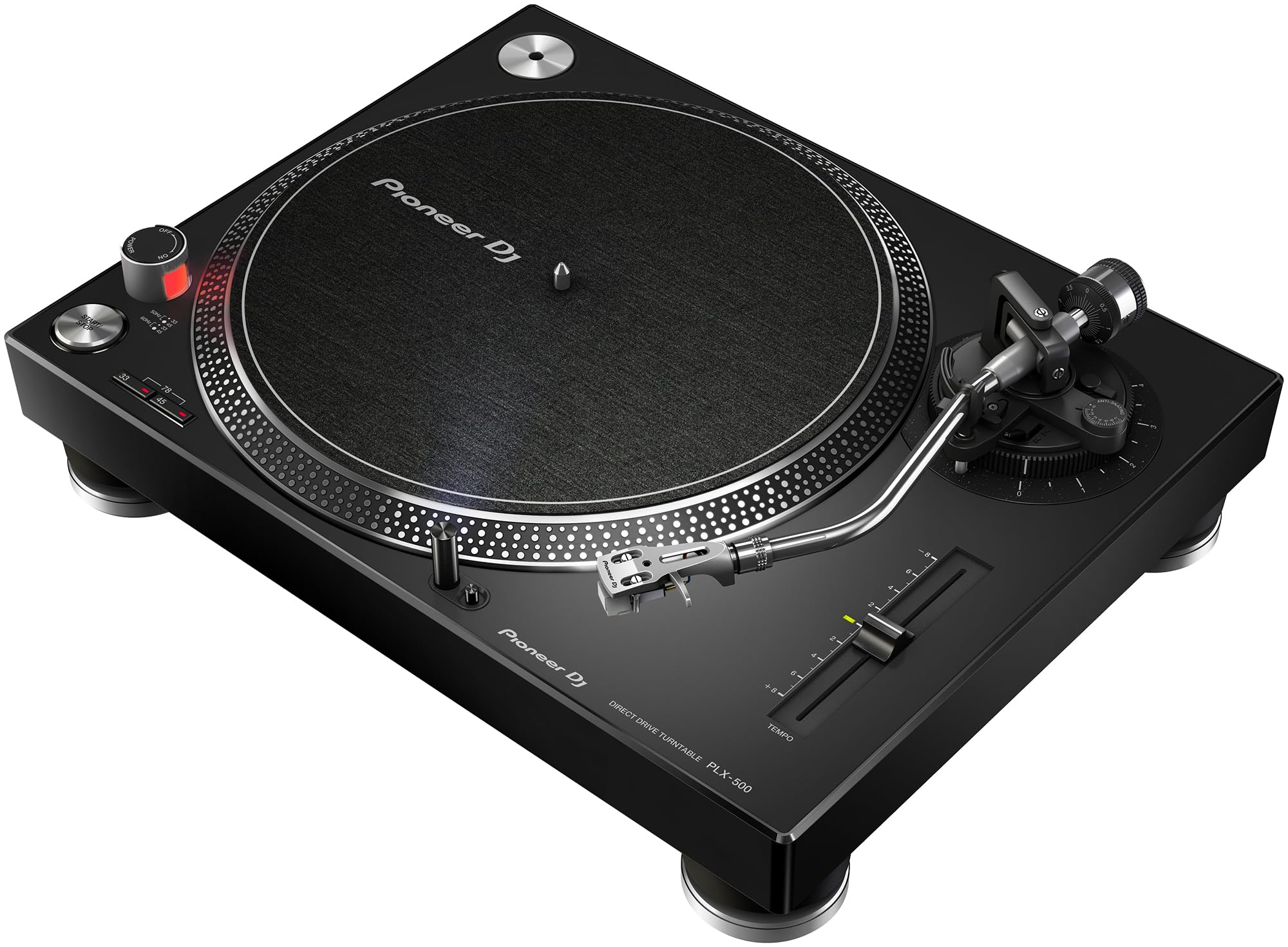Pioneer DJ PLX-500 Direct Drive Turntable - Black w/ Cleaning Kit
