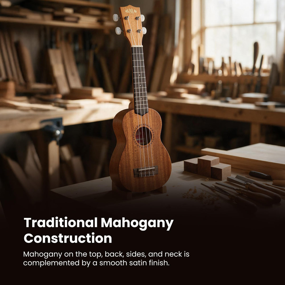Kala KA-15S Satin Mahogany Soprano Ukulele