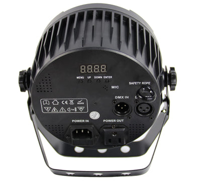 Gearlux Par Can 9 Channel 2-Watt RGBA or RGBW + UV 30 PCS Auto Stage Light