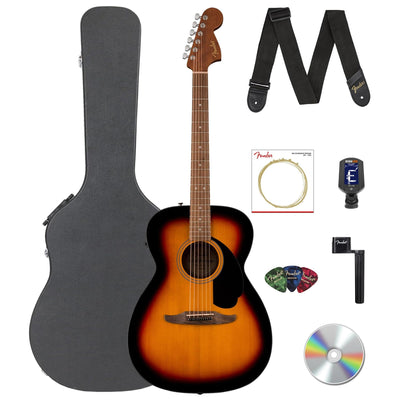 Fender California Standard Monterey E Acoustic-Electric Guitar - 3-Color Sunburst w/ Case