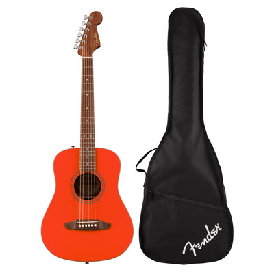 Fender FA-15 3/4-Scale Kids Steel String Acoustic Guitar - Red w/ Gig Bag