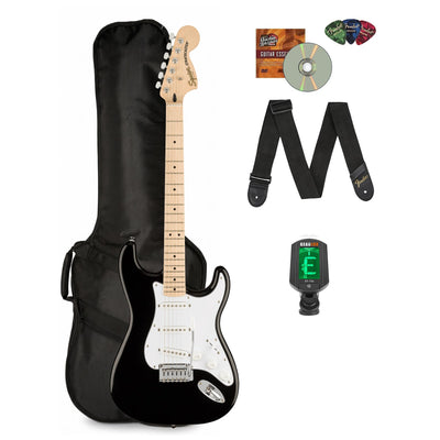 Fender Squier Affinity Stratocaster - Olympic Black w/ Gig Bag