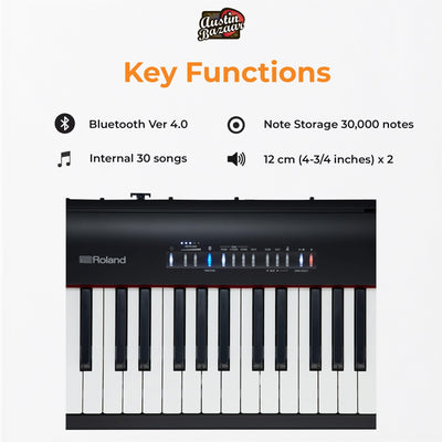 Roland FP-30X 88-Key Digital Piano - Black w/ Adjustable Stand