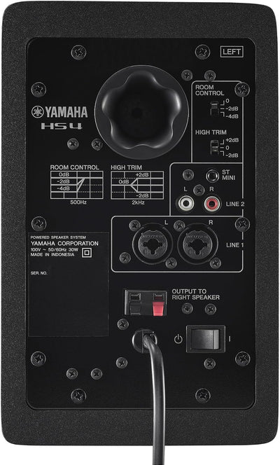 Yamaha HS4 4.5-Inch Powered Studio Monitor Pair - Black