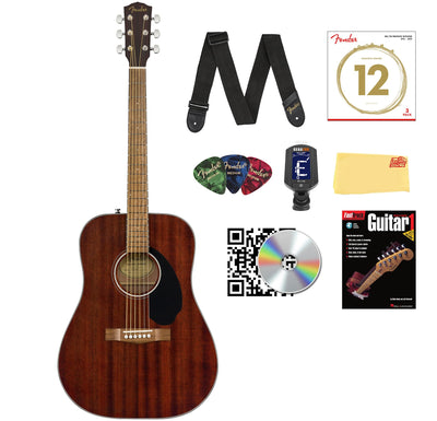Fender CD-60 Dreadnought Acoustic Guitar - Mahogany w/ Hard Case