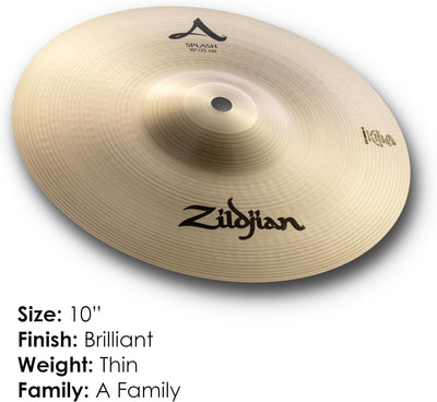 Zildjian A0211 10" A Splash Cymbal